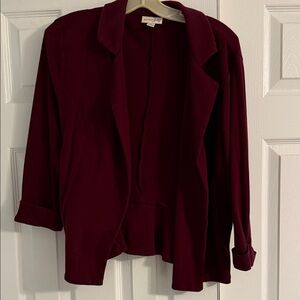 MaisonJules Burgundy Women's Blazer